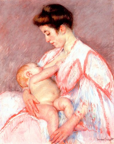 Bebé John siendo amamantado de Mary Cassatt